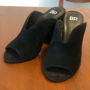 Bp heels suede black like new